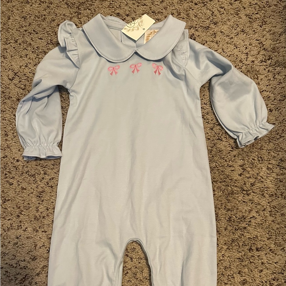 The Beaufort Bonnet Company Biltmore Romper Bows